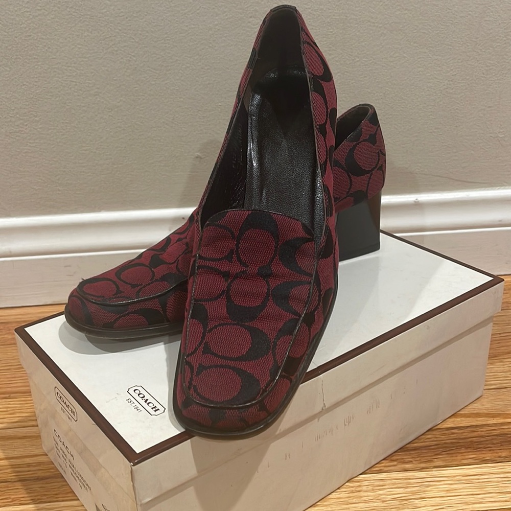 COACH Julia Signature Monogram Loafers